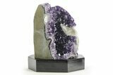 Amethyst Cluster With Wood Base - Uruguay #232601-1